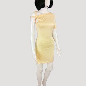 Cream Midi Bodycon Dress